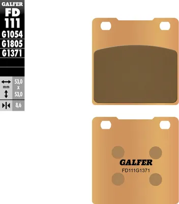 Produktbild von Bremsbeläge Kh63 / Kh161 Gesintert Metallic (Gold) Strasse