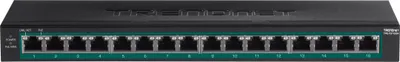 Obrázek produktu pro TRENDnet TPE TG160H - Switch - 16 x 10/100/1000 (PoE+)