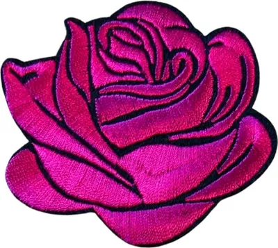 Produktbild von Rosafarbener Emblem-Aufnäher zum Aufbügeln, Fuchsia