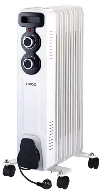 Image de Radiateur bain d'huile 1500w blanc - Livoo - DOM540 -