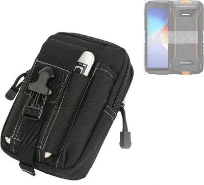 Produktbild von K-S-Trade Gürtel Tasche kompatibel mit Doogee S41T Gürteltasche Holster Schutz Hülle Handy Hülle Smartphone outdoor Handy-Hülle schwarz
