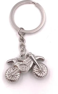 Produktbild von Onwomania Schlüsselanhänger Motocross Motorrad Bike Metall Anhänger Charm