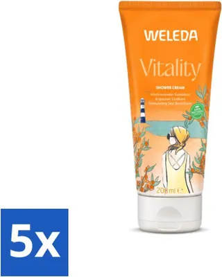 Produktbild von WELEDA - Sanddorn Vital Duschcreme - 200 ml - Vorteilspack - 5 Stücke