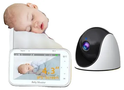 Zdjęcie produktu dla Kamera do monitorowania niemowląt, rozdzielczość 720p HD, dwukierunkowa komunikacja audio, wtyczka zgodna z normami UE