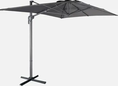 Produktbild von sweeek - Rechteckiger Ampelschirm 2x3 m - Grau
