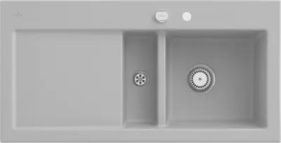 Produktbild von Villeroy & Boch Keramikspüle 671202SM, Subway 60 Einbauspüle - inkl.