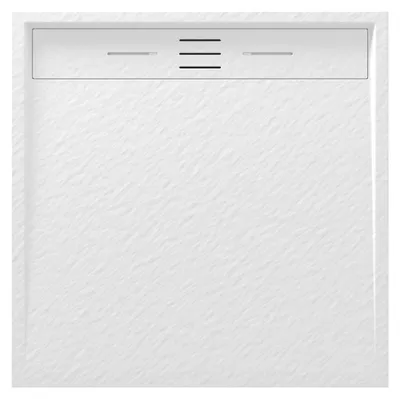 Produktbild von Granitan | Duschwanne - Duschtasse 90x90 cm - Niedrig - Antirutsch R11 - Quadratisch - Weiß