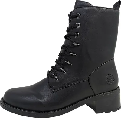 Productafbeelding van Rieker veterschoen, sleehak of schoen met gesp, kleur zwart, maat 42