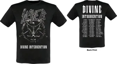 Produktbild von Slayer Divine Intervention 2014 Dates Black L T-Shirt
