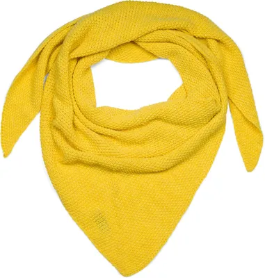Produktbild von styleBREAKER Damen Strick Dreieckstuch | Weiches Schultertuch mit Reiskorn Muster | Unifarbenes Dreiecktuch aus Wolle Mix | Italy | 190 x 72 cm