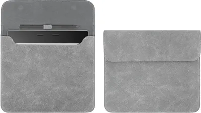 Produktbild von INF Graue Kunstleder E-Reader Hülle für Kobo Elipsa 10.3 Zoll - Stoßfest