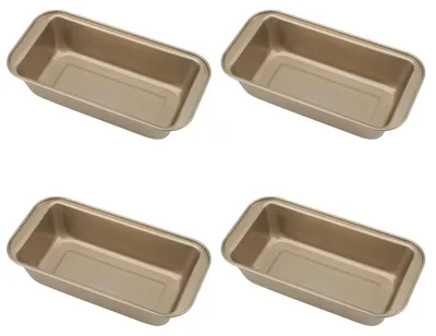 Zdjęcie produktu dla Prostokątne formy do pieczenia chleba - 4 sztuki, stal węglowa