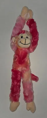 Produktbild von Plüschtier Affe 40 cm, rosa pink beige, Hängeaffe Affen Hängeaffen Kuscheltiere Stofftiere Klettband