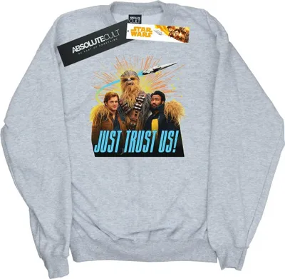 Produktbild von Star Wars - "Solo Just Trust Us" Sweatshirt für Herren BI44451 (M) (Grau)