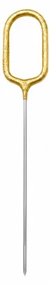 Produktbild von Zahlen Wunderkerze 15 cm | Gold Zahl: 0