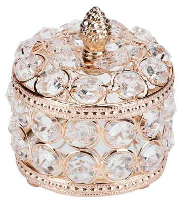 Produktbild von Kristall-Schmuckkästchen, Organizer, Ohrringe, Ringe, Armbänder, Aufbewahrung für Hochzeit, Geburtstag, Geschenk