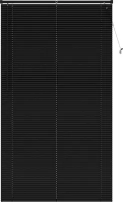 Produktbild von vidaXL Jalousie Schwarz 213 x 120 cm 25 mm PVC