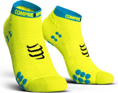 Produktbild von Compressport PRO-RACING-SOCKS V3.0 Low Cut fluo yellow, Größe:45 - 47 (T4)