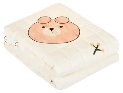 Image de Rebel RBY-2001-3 : Couverture lestée anti-stress pour enfants, 3 kg, 100 x 150 cm, motif ours