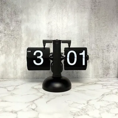 Image de Horloges mécaniques rétro à 12 heures, avec affichage numérique, pour le salon, la chambre à coucher et le bureau.