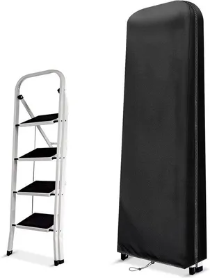 Produktbild von Famanu Klappbare Leiterhaube - wasserdicht und atmungsaktiv - 420D Oxford-Gewebe - schwarz - 50 x 174 x 65 cm