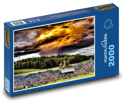 Produktbild von Puzzle 2000 Bagger auf der Baustelle - martinpuzzle