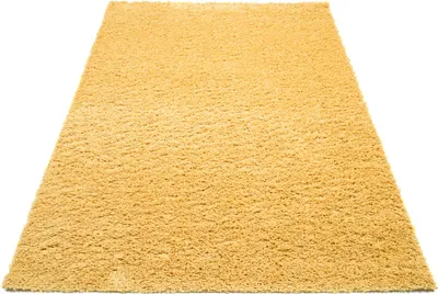 Produktbild von Tapiso Teppich ESSENCE Shaggy Einfarbig Modern Gelb  160 x 220 cm