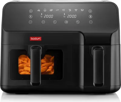 Produktbild von Bodum MELIOR Heißluftfritteuse | 5,1L. + 3,2 L. Airfryer 2700W NEUHEIT