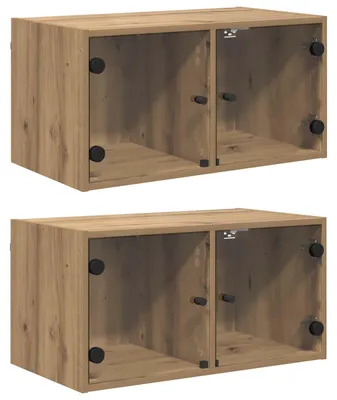 Obrázok produktu pre vidaXL Nástenné skrinky 2 ks Artisan dub 68 x 37 x 35 cm Materiál na báze dreva
