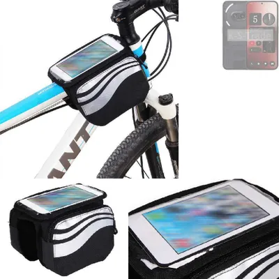 Produktbild von K-S-Trade Rahmentasche Fahrrad-Halterung kompatibel mit Nothing 2a Rahmenhalterung Fahrrad Handyhalterung Fahrradtasche Handy Smartphone Halterung