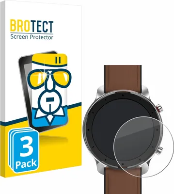 Produktbild von 3x BROTECT Schutzglas für Huami Amazfit GTR (47 mm) Displayschutz 9H Glas klar transparent