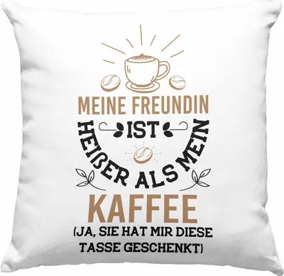 Produktbild von Trendation -  Deko-Kissen mit Füllung 40x40 für Freund Geschenk mit Sprüchen Valentinstag  Deko-Kissen mit Füllung 40x40 Ja Sie Hat Mir Diese Deko-Kissen mit Füllung 40x40 Gekauft (Blau)