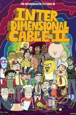 Produktbild von Pyramid Rick and Morty Stars of Interdimensional Cable Poster 61x91.5cm.