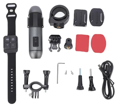 Produktbild von Helmkamera 4K Einzelaufnahme 1080P Vorne Hinten Dual WiFi APP-Steuerung 170° Weitwinkel Wasserdicht Fernbedienung Motorrad Fahrrad