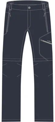 Immagine prodotto di CMP Pantaloni sportivi da uomo, modello Zip Off, colore grigio, taglia 48