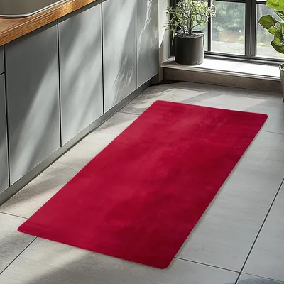 Image de Homebyhome Tapis Lavable à Poils Courts Antidérapant et Doux Design Uni Moderne pour Salon et Chambre à Coucher, Taille: 80x150 cm