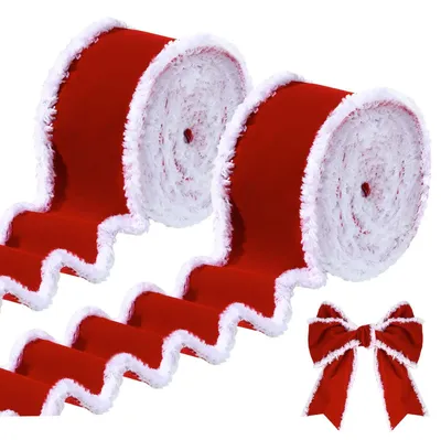 Immagine prodotto di Nastro di velluto natalizio per decorazioni e confezioni regalo