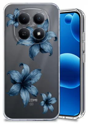 Obrázok produktu pre Puzdro pre Xiaomi Redmi Note 15 5G s jarnými motívmi – jarné kvety, priehľadné puzdro
