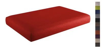 Produktbild von sunnypillow Palettenkissen mit abnehmbarem Bezug Sitzkissen 120x80x15cm Rot