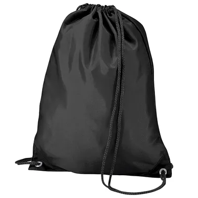 Produktbild von BagBase Budget Turnbeutel, wasserabweisend, 11 Liter BC2538 (Einheitsgröße) (Schwarz)