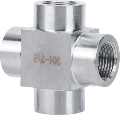 Produktbild von Roestvrij Staal 304 Binnendraad 4-weg 3/8 Interne Kruisconversieconnector
