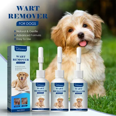 Produktbild von 3 Stück 20 ml Dog Wart Remover Warzenentferner für Hunde Hundehautmarken Behandlung zur Entfernung von Warzen für Hunde