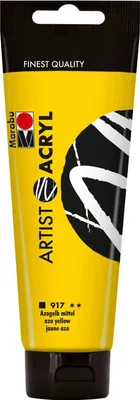 Produktbild von Marabu Künstler-Acrylfarbe Artist Acryl 120 ml azogelb mittel