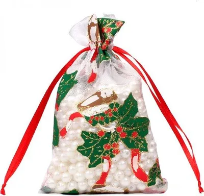 Obrázek produktu pro Vánoční sáček 13 x 18 cm, dárkový sáček