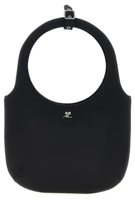 Produktbild von Courrèges Holy Satin Tasche schwarz, Rundgriff und AC