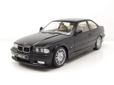 Produktbild von BMW M3 Coupe E36 1994 schwarz metallic Modellauto 1:18 Solido