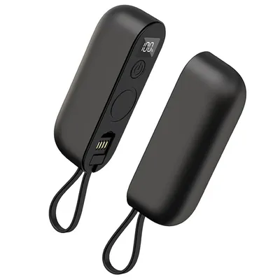 Produktbild von 2-in-1 tragbarer Handwärmer mit 3 Heizstufen, Magnetisch teilbar, ergonomisch, LED Akkuanzeige, Winter & Reisen