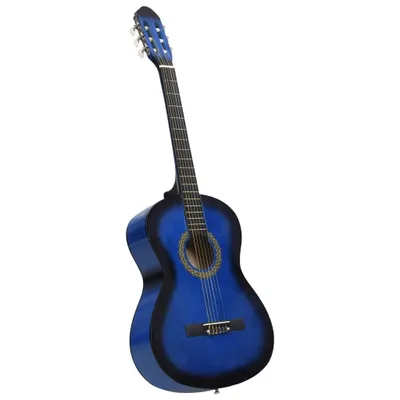 Immagine prodotto di Vidaxl Chitarra classica Anfänger 4 4 39 Legno di tiglio Blau