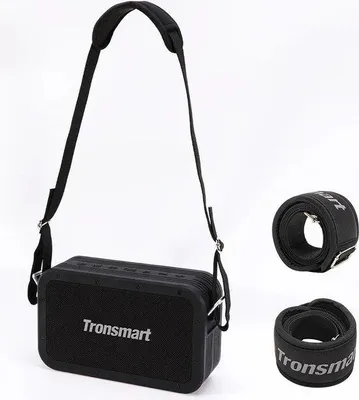 Obrázok produktu pre Tronsmart.
Kompaktný reproduktorový systém – reproduktory k počítaču – Bluetooth 5.0 – vodotesný – 80 W – powerbanka 15 000 mAh – čierny