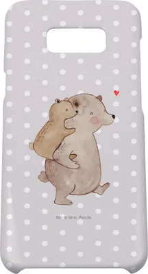 Produktbild von Mr. & Mrs. Panda Samsung Galaxy S8 plus Handyhülle  Papa Bär - Grau Pastell - Geschenk, Handy, Vatertag, Case, Vater, Cover, Hülle, Muttertag, Geburtstag